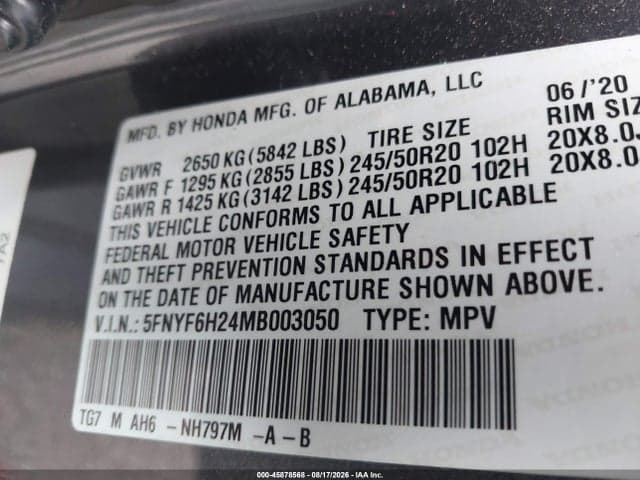2021 HONDA PILOT AWD SPECIAL EDITION 9