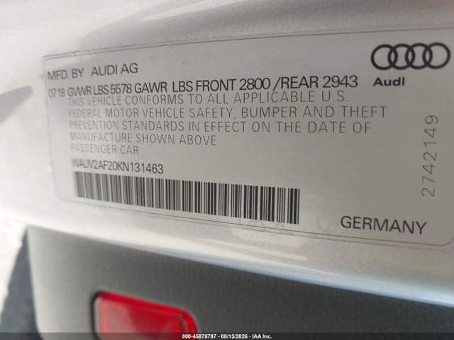 2019 AUDI A7 PRESTIGE S-LINE 9