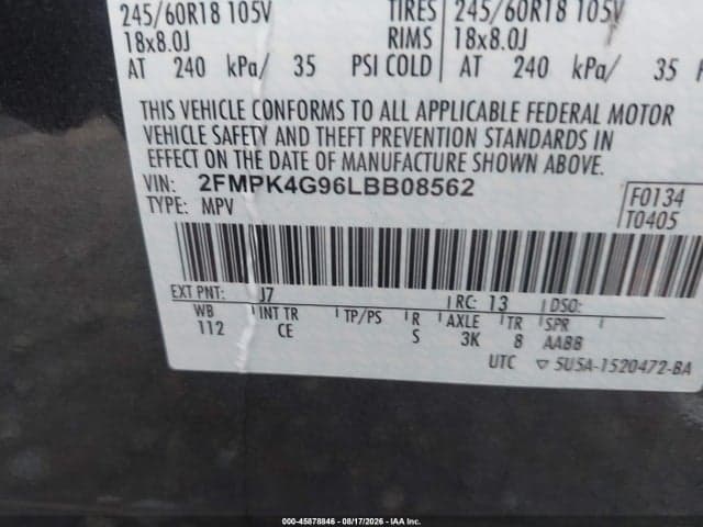 2020 FORD EDGE SE 9
