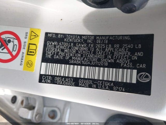 2018 LEXUS ES 350 9