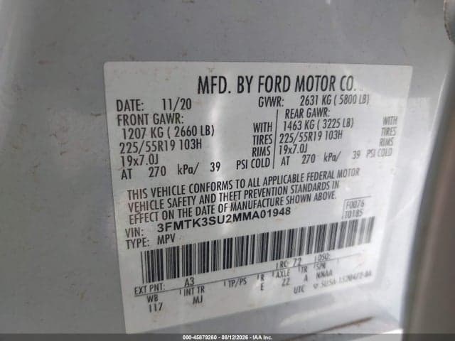 2021 FORD MUSTANG MACH-E PREMIUM 9
