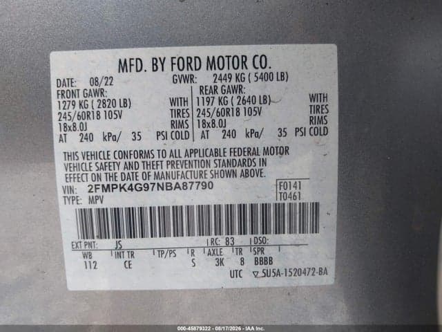 2022 FORD EDGE SE 9