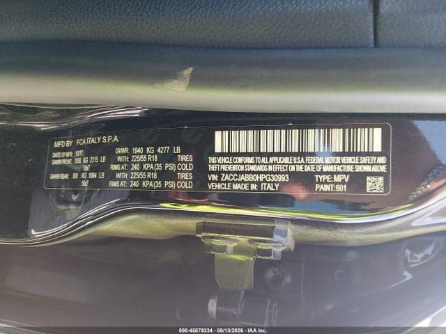 2017 JEEP RENEGADE ALTITUDE 9