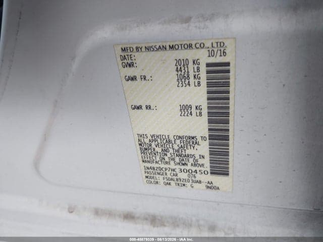 2017 NISSAN LEAF S 9