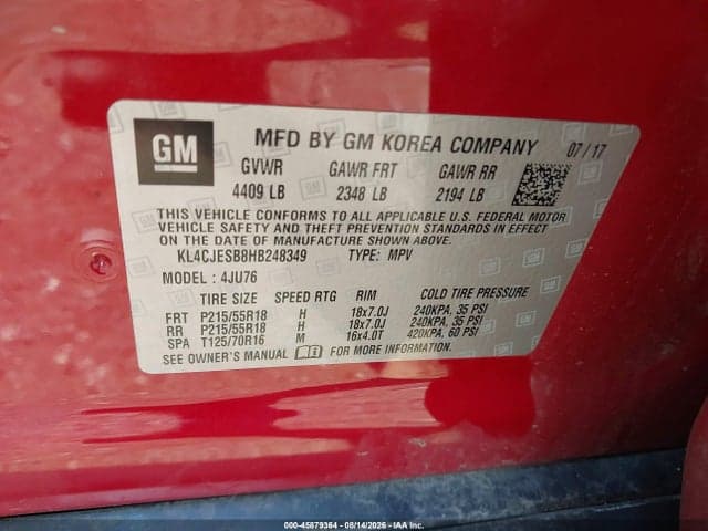 2017 BUICK ENCORE PREFERRED 9