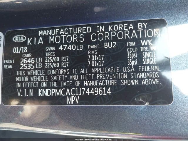 2018 KIA SPORTAGE LX 9