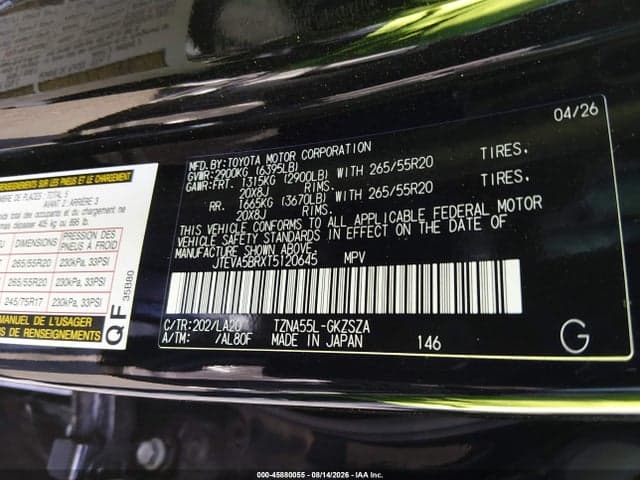 2026 TOYOTA 4RUNNER LIMITED 9