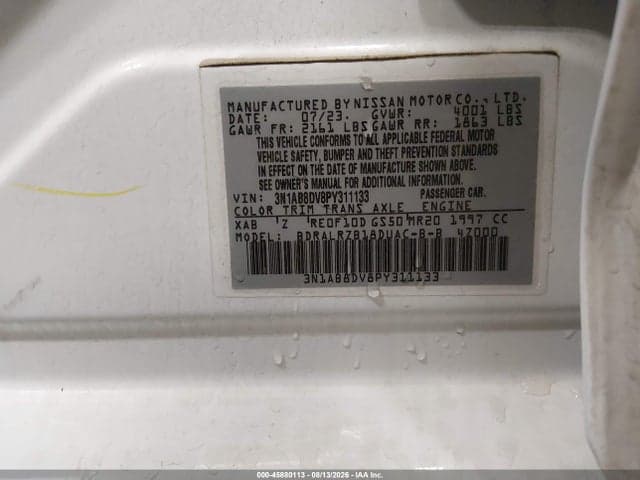 2023 NISSAN SENTRA SR XTRONIC CVT 9