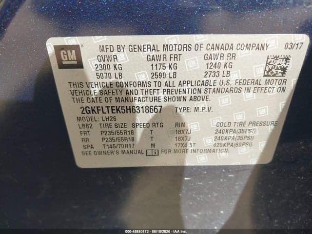 2017 GMC TERRAIN SLE-2 9