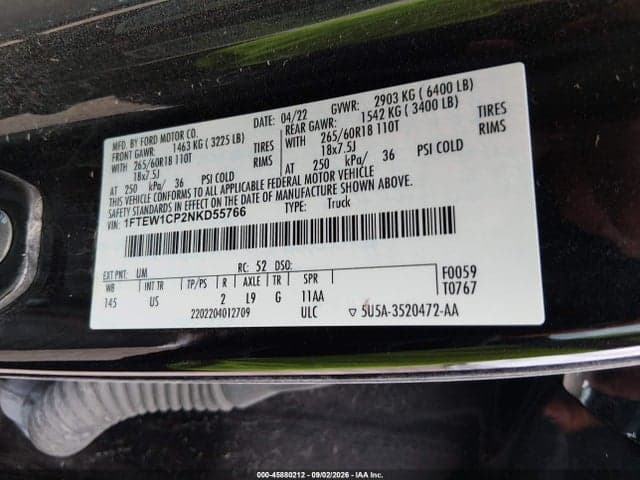 2022 FORD F-150 XLT 9