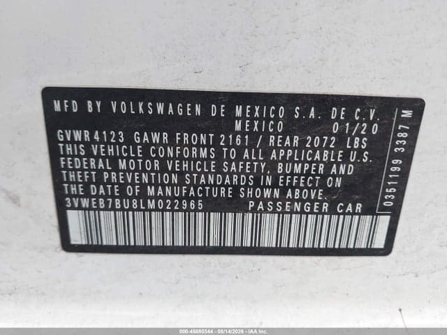 2020 VOLKSWAGEN JETTA 1.4T SEL 9