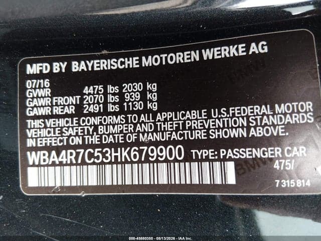 2017 BMW 430I 4