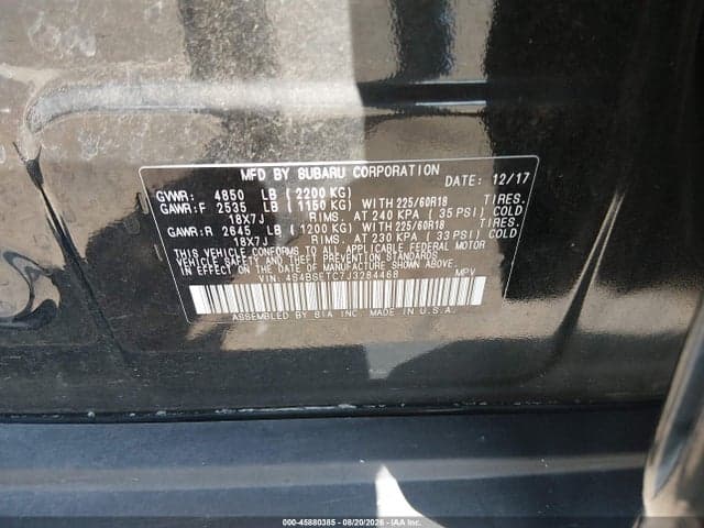 2018 SUBARU OUTBACK 3.6R TOURING 9