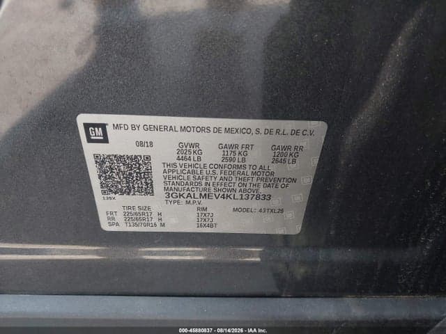 2019 GMC TERRAIN SLE 9