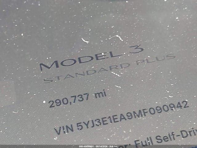 2021 TESLA MODEL 3 STANDARD RANGE PLUS REAR-WHEEL DRIVE 7
