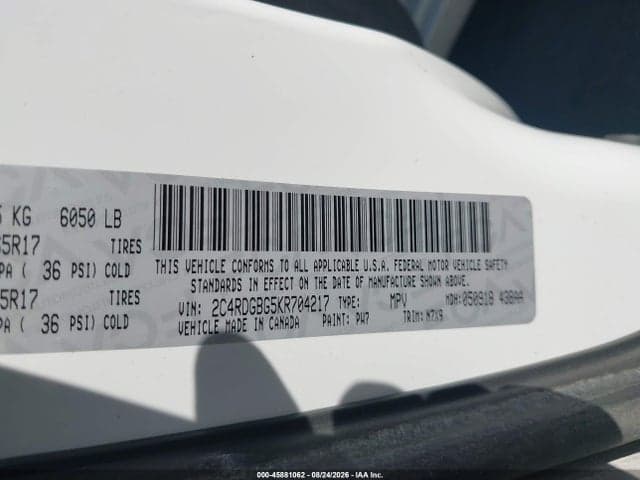 2019 DODGE GRAND CARAVAN SE PLUS 9