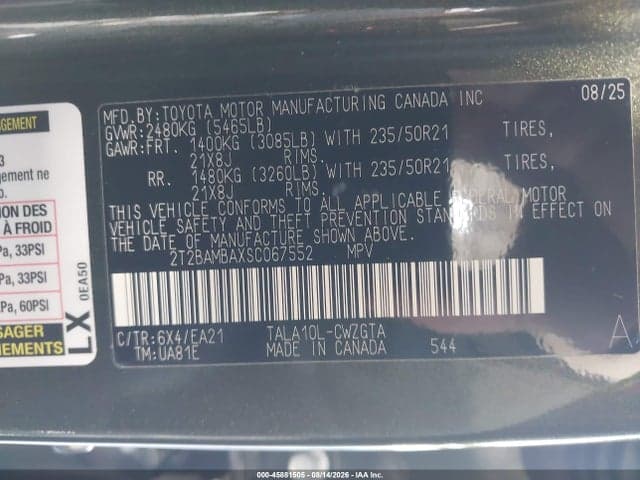 2025 LEXUS RX 350 PREMIUM 9