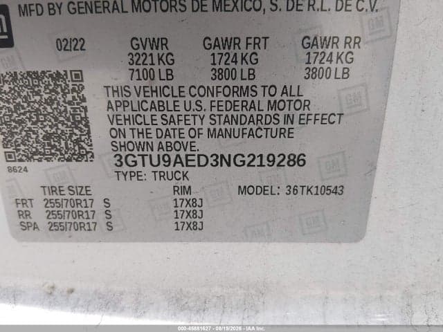 2022 GMC SIERRA 1500 LIMITED 9