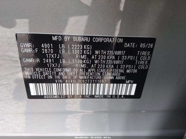 2026 SUBARU FORESTER WILDERNESS 9