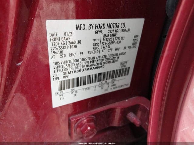 2021 FORD MUSTANG MACH-E PREMIUM 9
