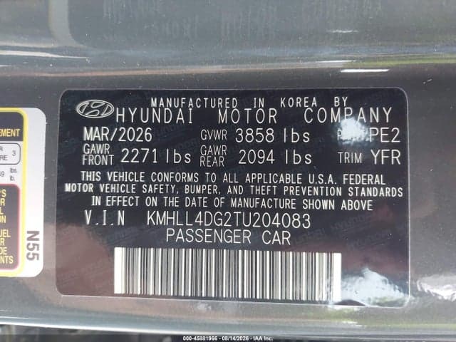 2026 HYUNDAI ELANTRA SE 9