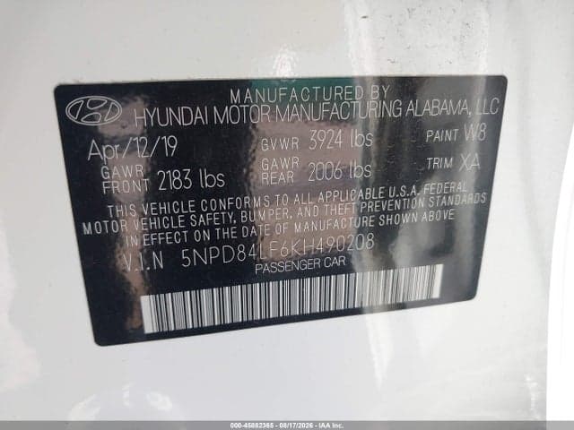 2019 HYUNDAI ELANTRA SEL 9