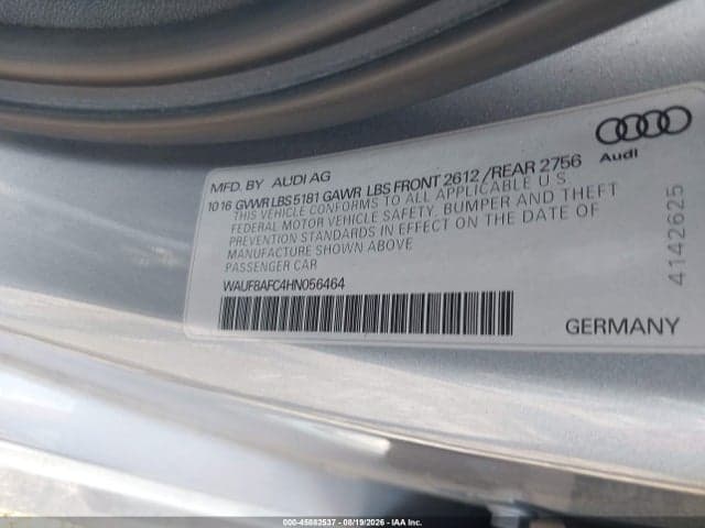 2017 AUDI A6 PREMIUM 9