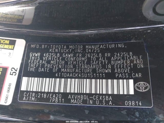 2025 TOYOTA CAMRY SE 9