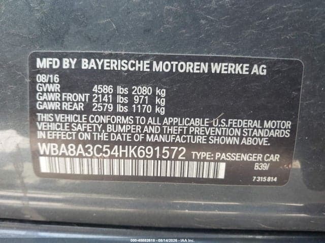 2017 BMW 320I XDRIVE 9