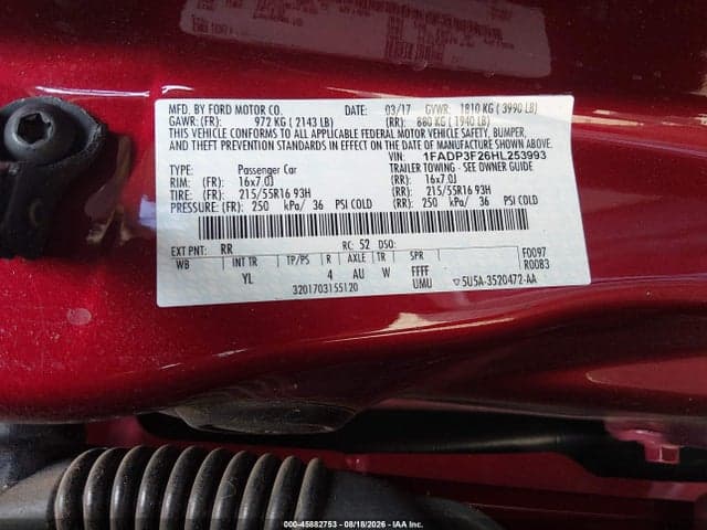 2017 FORD FOCUS SE 9