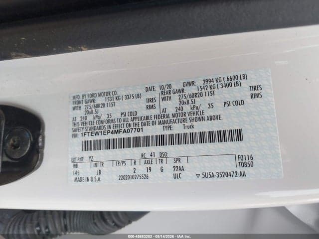 2021 FORD F-150 XL 9