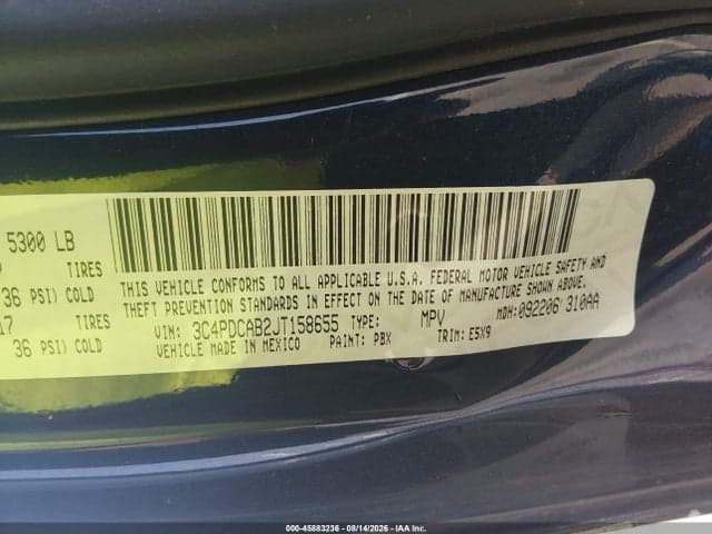2018 DODGE JOURNEY SE 9