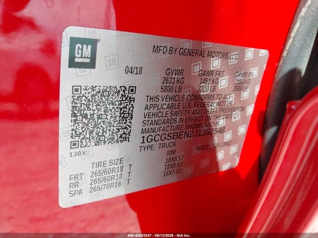 2018 CHEVROLET COLORADO WT 9