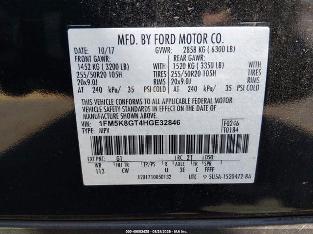2017 FORD EXPLORER SPORT 9