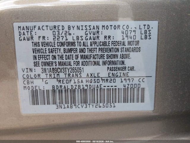 2026 NISSAN SENTRA SV 9
