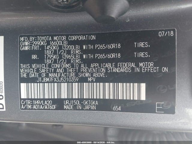 2018 LEXUS GX 9