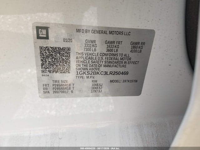 2020 GMC YUKON 4WD SLT 9