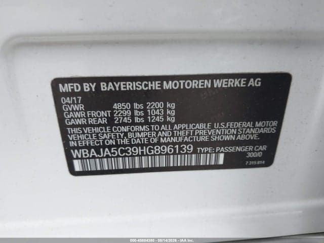 2017 BMW 530I 9