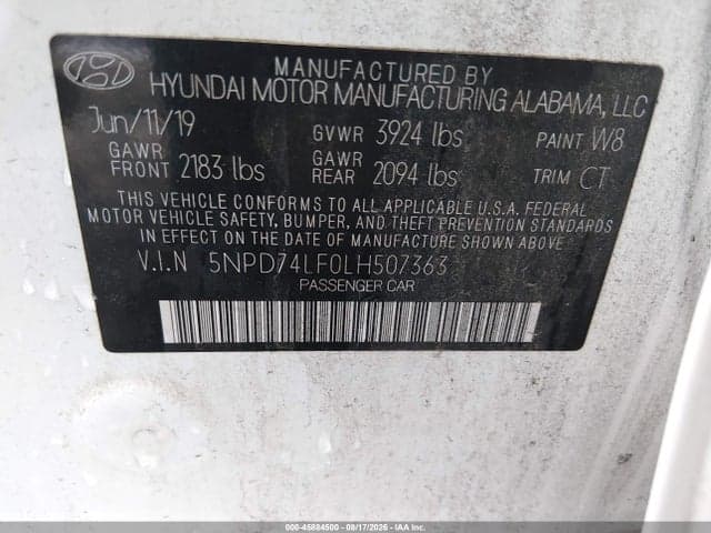 2020 HYUNDAI ELANTRA SE 9
