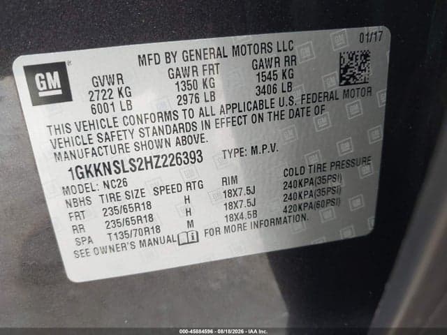 2017 GMC ACADIA SLE-2 9