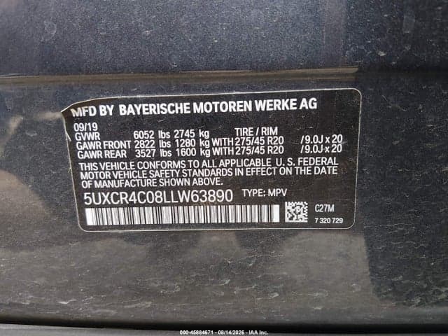 2020 BMW X5 SDRIVE40I 9