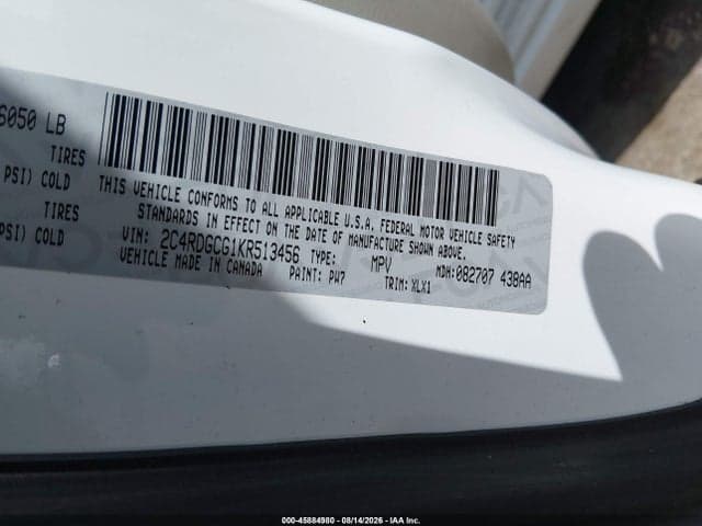 2019 DODGE GRAND CARAVAN SXT 9