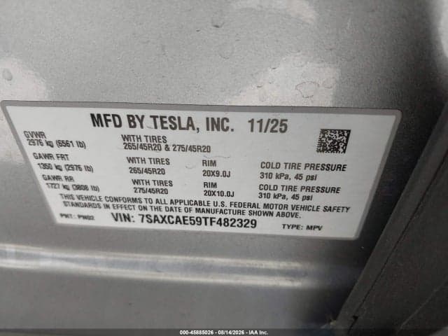 2026 TESLA MODEL X ALL-WHEEL DRIVE 9