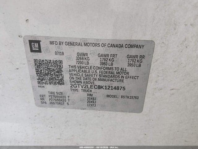 2019 GMC SIERRA 1500 LIMITED 9