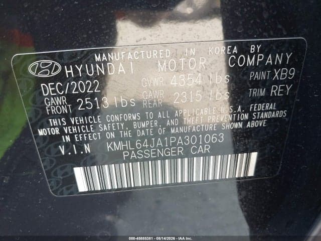 2023 HYUNDAI SONATA SEL 9