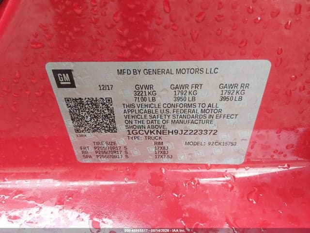 2018 CHEVROLET SILVERADO 1500 WT 9
