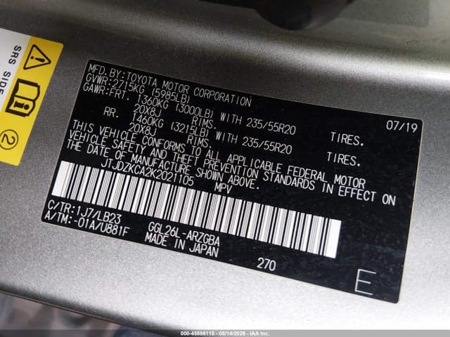 2019 LEXUS RX 350 L 9