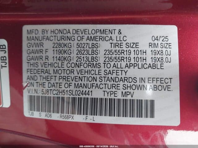 2025 ACURA RDX TECHNOLOGY 9