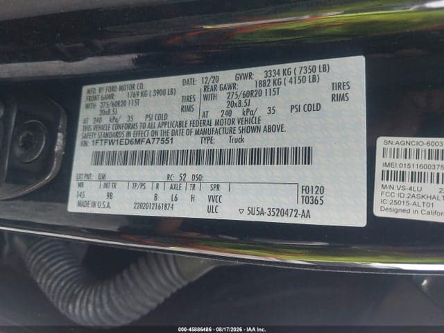 2021 FORD F-150 PLATINUM 9