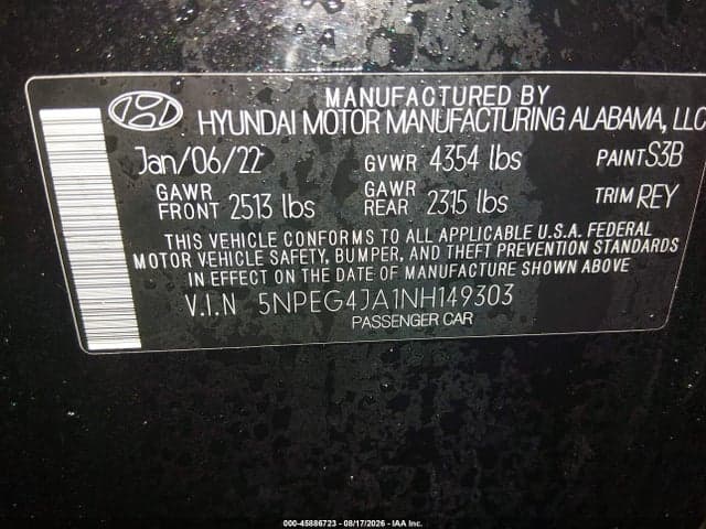 2022 HYUNDAI SONATA SE 9